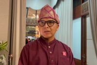 Kepala Bapenda Sumsel, Achmad Rizwan saat diwawancarai di Griya Agung Palembang. Foto: Tia