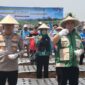fhoto : tanam serentak bawang putih polres dan pemkot pagar alam dukung swasembada 