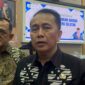 Direktur Jenderal Keuangan Daerah Kementerian Dalam Negeri, Agus Fatoni saat diwawancarai langsung usai rapat koordinasi pengelolaan keuangan daerah di Auditorium Graha Bina Praja, Jum’at (21/8/2026). Foto: Tia