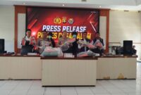 fhoto : ungkap kasus/prees realese tindak pidana pencurian di wilayah hukum polres pagar alam