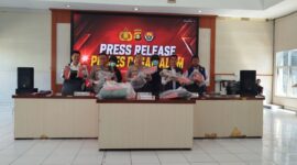 fhoto : ungkap kasus/prees realese tindak pidana pencurian di wilayah hukum polres pagar alam