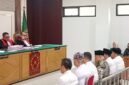 Saat Majelis hakim membacakan putusan terhadap enam terdakwa disidang PN Tipikor Palembang Rabu (26/8/2026)