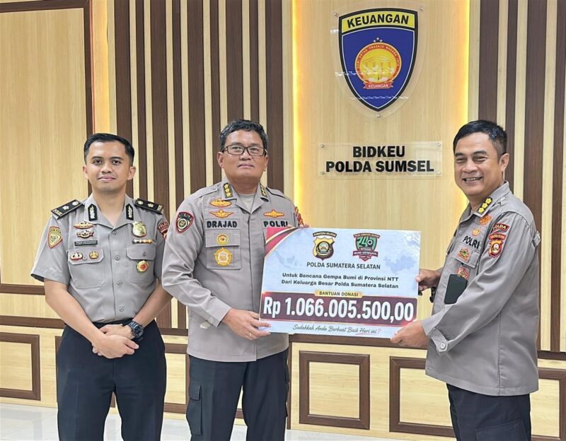 Polda Sumsel Salurkan Bantuan Rp1,066 Miliar untuk Korban Bencana di NTT