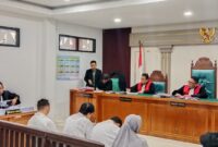 Saat JPU bacakan Tuntutan pidana terhadap Empat Terdakwa disidang PN Tipikor Palembang, Kamis (27/8/2026)