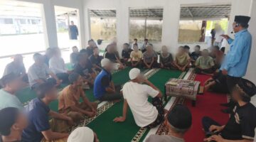 Tingkatkan Keimanan, Rutan Baturaja Gelar Pembinaan Kerohanian Warga Binaan 