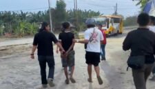 Foto pelaku saat diringkus polisi