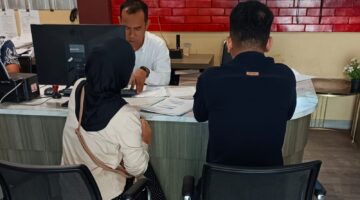 Foto korban membuat laporan poloso