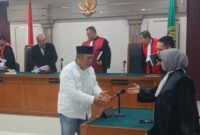 Usai terdakwa jalanin sidang di PN Tipikor Palembang, Senin (31/8/2026)