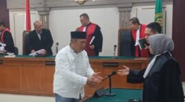 Usai terdakwa jalanin sidang di PN Tipikor Palembang, Senin (31/8/2026)