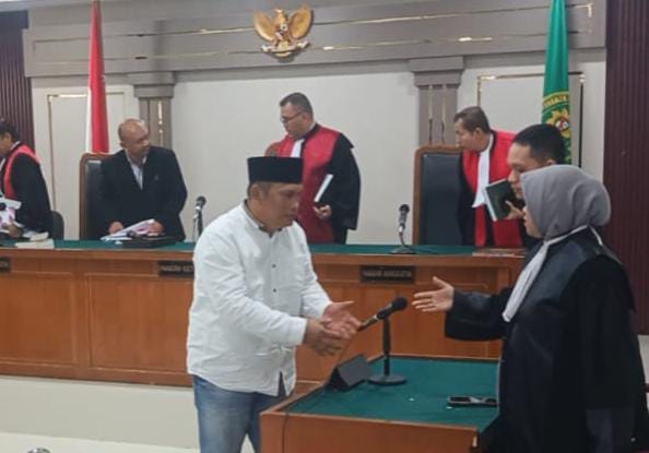 Usai terdakwa jalanin sidang di PN Tipikor Palembang, Senin (31/8/2026)