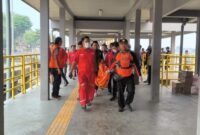 Foto korban kedua saat di Evakuasi 