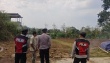 fhoto : patroli polres pagar alam menyasar kebun dan petani cegah karhutlah dan pencurian