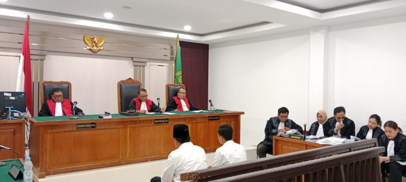 Suasana persidangan di PN Tipikor Palembang saat tim penasihat hukum menyampaikan nota pembelaan (pledoi) dalam sidang, Senin (31/8/2026).