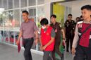 Saat tim pidsus kejari OKI melakukan penahanan terhadap tersangka Kasus dugaan korupsi KUR BRI Pampangan, Senin (31/8/2026)