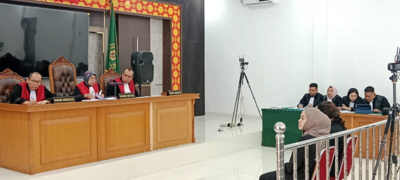 Saat JPU KPK RI bacakan dakwaan Kedua terdakwa disidang PN Tipikor Palembang,Rabu (2/9/2026)