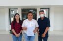 Pengugat Dewi Suwana didampingi tim kuasa hukumnya Desmon Simanjuntak SH Saat ditemui di PN Palembang, Rabu (2/9/2026)