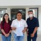 Pengugat Dewi Suwana didampingi tim kuasa hukumnya Desmon Simanjuntak SH Saat ditemui di PN Palembang, Rabu (2/9/2026)