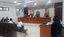 Saat JPU bacakan tuntutan pidana terhadap kedua Terdakwa di sidang PN Tipikor Palembang, Kamis (3/9/2026)