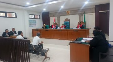 Saat JPU bacakan tuntutan pidana terhadap kedua Terdakwa di sidang PN Tipikor Palembang, Kamis (3/9/2026)