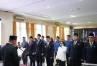 fhoto : pelantikan dan pengambilan sumpah pejabat pagar alam