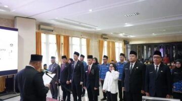 fhoto : pelantikan dan pengambilan sumpah pejabat pagar alam