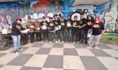 Sentra Budi Perkasa – Yayasan Kawan Lamo Bagikan 10000 Masker ke Warga Palembang