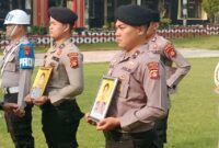 fhoto : upcara pemberhentian tidak dengan hormat dua personel polres pagar alam