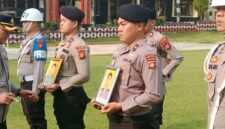 fhoto : upcara pemberhentian tidak dengan hormat dua personel polres pagar alam