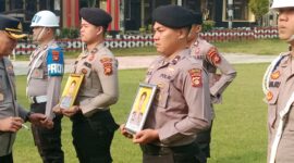 fhoto : upcara pemberhentian tidak dengan hormat dua personel polres pagar alam