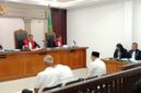 Saat tiga terdakwa jalani sidang perdana di PN Tipikor Palembang, Senin (7/9/2026)
