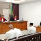 Saat tiga terdakwa jalani sidang perdana di PN Tipikor Palembang, Senin (7/9/2026)