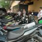 Foto : motor yang di amankan dan, foto kapolrestabes dan kasat reskrim