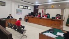 Saat terdakwa dihadirkan disidang PN Palembang, Selasa (8/9/2026)