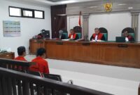 Saat majelis hakim bacakan putusan kedua terdakwa dalam sidang yang digelar di PN Palembang, Selasa (8/9/2026