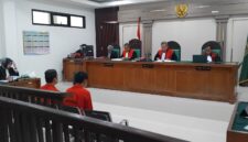 Saat majelis hakim bacakan putusan kedua terdakwa dalam sidang yang digelar di PN Palembang, Selasa (8/9/2026