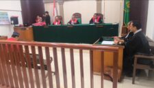 Saat majelis hakim menjatuhkan hukuman terdakwa Andika disidang PN Tipikor Palembang, Selasa (8/9/2026)