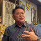 Gubernur Sumsel, Herman Deru saat diwawancarai usai rapat di Griya Agung Palembang, Selasa (8/9/2026). Foto: Tia