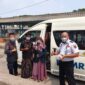 Menyikapi Dampak Kabut Asap Karhutla, Korsatpel Terminal Jakabaring Bagikan Ratusan Masker Gratis