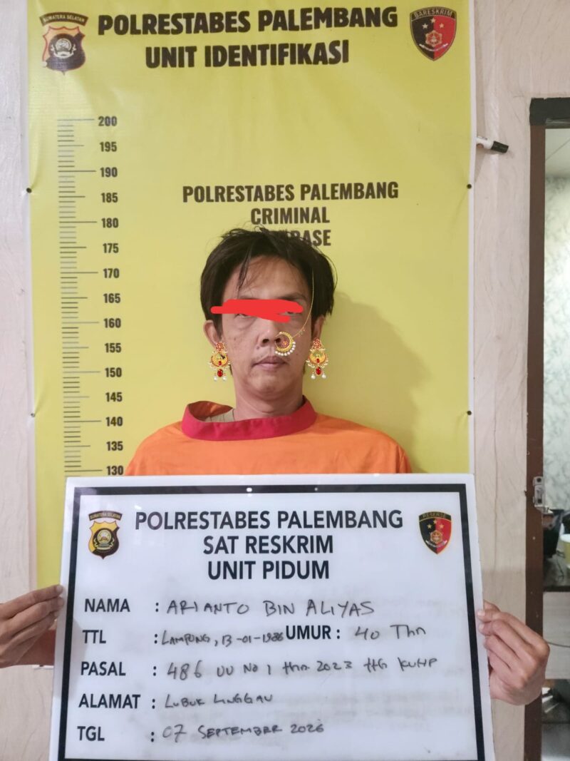 Gelapkan 80 Dus Bir, Arianto Diciduk Unit Pidum Polrestabes Palembang