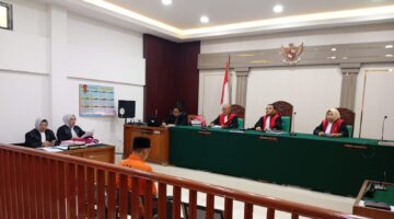 Saat JPU bacakan tuntutan pidana Fernando disidang PN Palembang, Kamis (10/9/2027)
