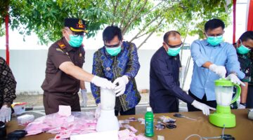 Sabu Hingga Senjata Dimusnahkan, Kejari Muba Tuntaskan 141 Perkara Inkracht.