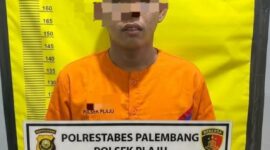 Pelaku saat diamankan
