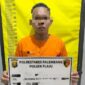 Pelaku saat diamankan