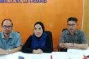 Advokat Titis Rachmawati, SH, MH, CLA, bersama Bayu Prasetya Andrinata, S.H. dan Andre Yunialdi, SH, MH, saat memberikan keterangan, Senin (14/9/2026)