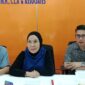 Advokat Titis Rachmawati, SH, MH, CLA, bersama Bayu Prasetya Andrinata, S.H. dan Andre Yunialdi, SH, MH, saat memberikan keterangan, Senin (14/9/2026)