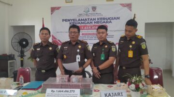 Kejari Empat Lawang Eksekusi Uang Pengganti Korupsi 1,6 Milyar