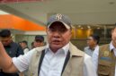 Gubernur Sumsel, Herman Deru saat diwawancarai di Kantor BPBD Sumsel, Selasa (15/9/2026). Foto: Tia