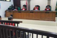 Saat majelis hakim menjatuhkan hukuman terhadap kedua terdakwa disidang PN Palembang, Rabu (16/9/2026)