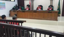 Saat majelis hakim menjatuhkan hukuman terhadap kedua terdakwa disidang PN Palembang, Rabu (16/9/2026)