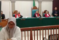 Foto terdakwa seusia sidang di PN Palembang, Rabu (16/9/2026)